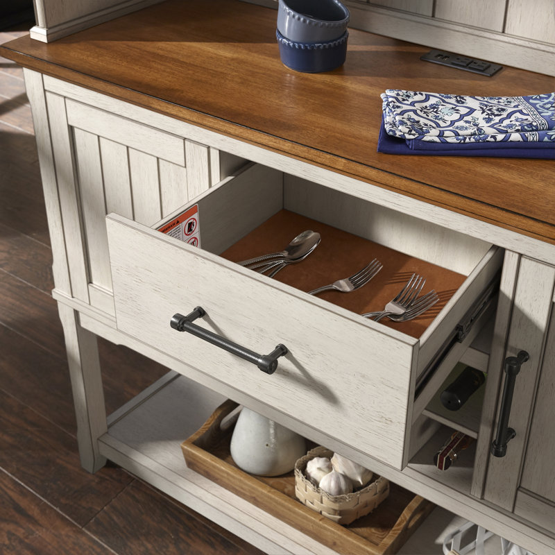 Kingstown Home Raber 51'' Solid Wood Sideboard with Bar Hutch & Reviews